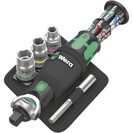 Wera 8009 Zyklop Pocket Set 2 - Juego de llaves de carraca de 18 piezas