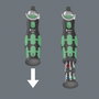 Wera 8009 Zyklop Pocket Set 2 - Juego de llaves de carraca de 18 piezas