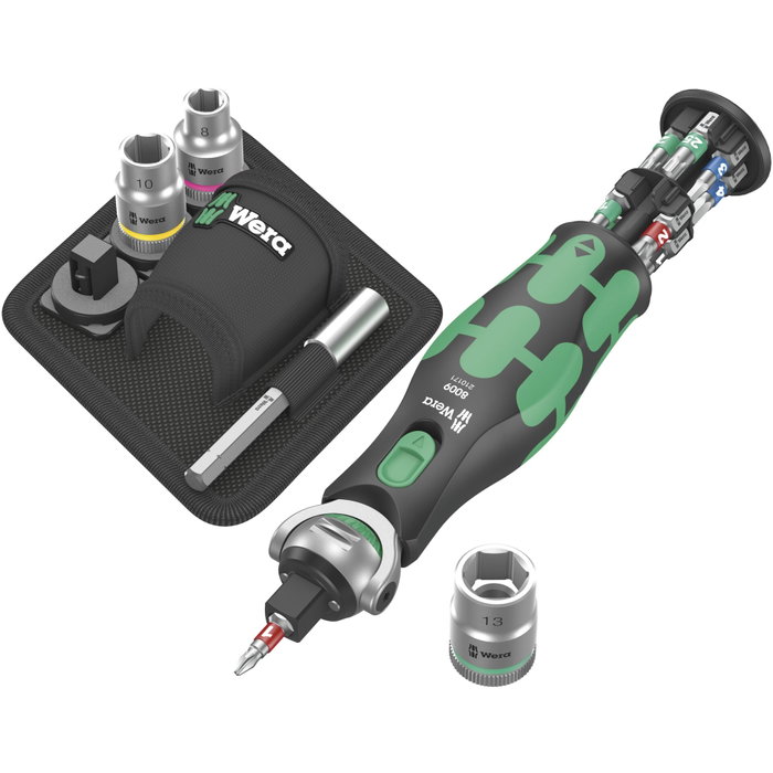 Wera 8009 Zyklop Pocket Set 2 - Juego de llaves de carraca de 18 piezas Wera 8009 Zyklop Pocket Set 2 - Juego de llaves de carraca de 18 piezas