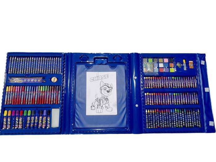 Cefa Maletín Megaset de Actividades Patrulla Canina 208 Piezas: Material de Arte Completo (Lápices, Rotuladores, Acuarelas), +3 Años
