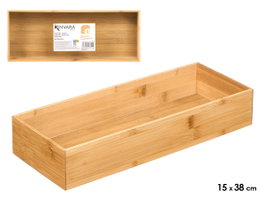 Kinvara Organizador de Bambú Rectangular 15x38cm