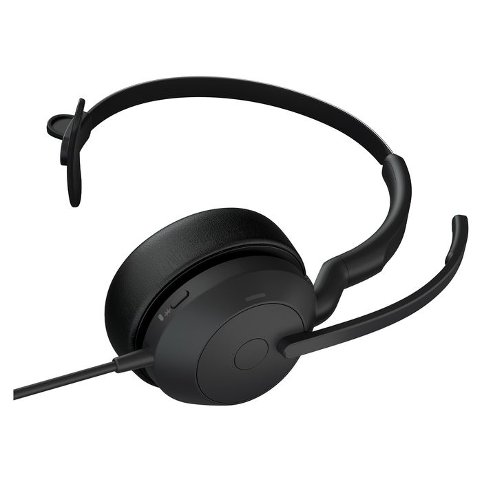 Jabra Evolve2 50 UC USB-A Auriculares Mono para Ordenador y Oficina, Negros