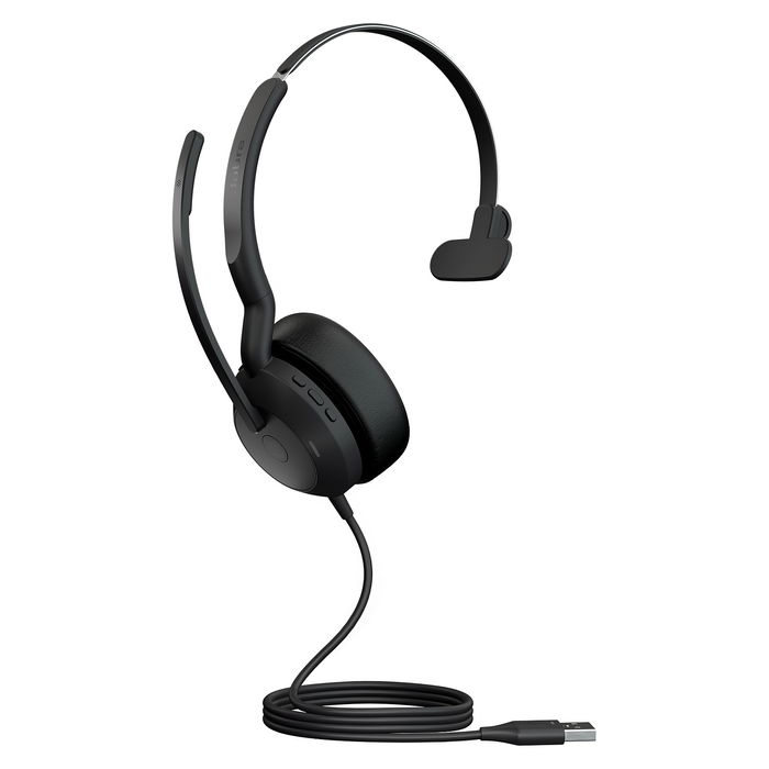 Jabra Evolve2 50 UC USB-A Auriculares Mono para Ordenador y Oficina, Negros