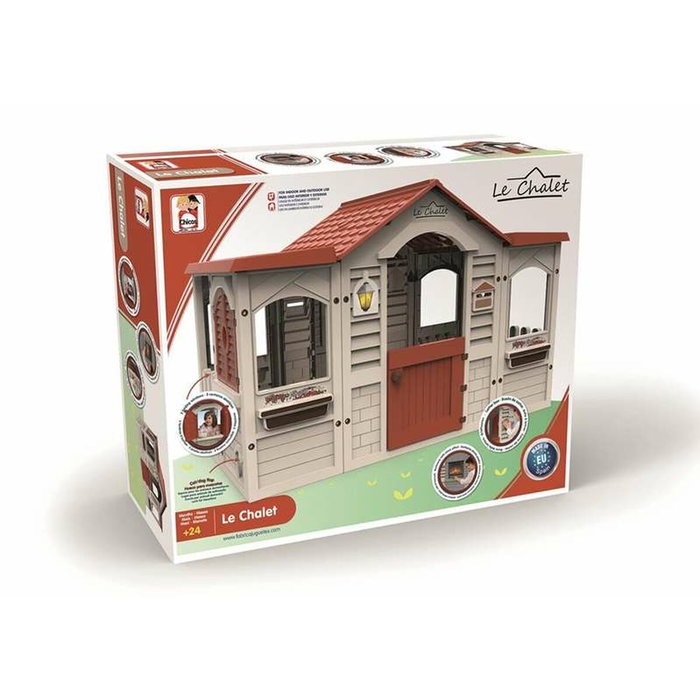 CHICOS Le Chalet Casita de Juguete con Barbacoa y Gatera CHICOS Le Chalet Casita de Juguete con Barbacoa y Gatera