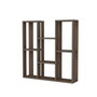 Hanah Home Nevada - Nogal Estantería Multiusos 89.6x93.2x21.9cm Tablero de Partículas Recubierto de Melamina 18mm Diseño Moderno