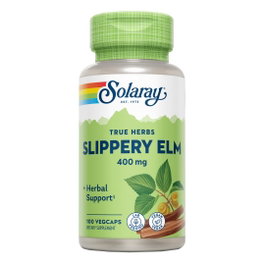 SOLARAY Slippery Elm Bark (Olmo) 400 mg, 100 cápsulas