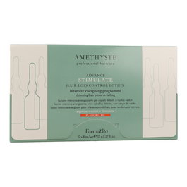 Farmavita Amethyste Ampollas Anticaída 12x8ml Tratamiento Profesional Estimula Crecimiento Refuerza Fibra Capilar