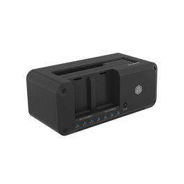 ICY BOX IB-2924MSCL-C31 Estación de clonación y docking USB-C para SATA y M.2 NVMe