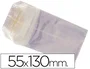 Bolsa Celofan Blanca 55x130 mm Paquete 100 Unidades, Compostable, Apto Uso Alimentario