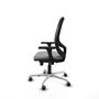 PIQUERAS Y CRESPO Silla de oficina Cilanco con mecanismo Sincro, Gris y Negro