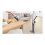 Bosch BBH 3 K 2801 Aspiradora Escoba 2 en 1 Sin Bolsa para Secar, Plata, Batería de Litio 55 Min, Con Boquilla Estrecha