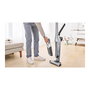 Bosch BBH 3 K 2801 Aspiradora Escoba 2 en 1 Sin Bolsa para Secar, Plata, Batería de Litio 55 Min, Con Boquilla Estrecha
