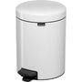 Brabantia Newicon Cubo de basura con pedal 5,0 L blanco