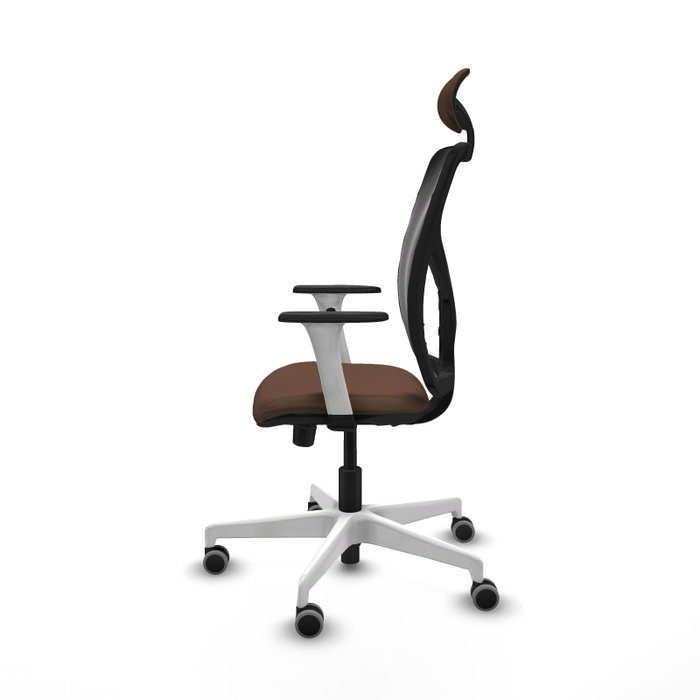 PIQUERAS Y CRESPO Silla de oficina Motilla con mecanismo Sincro/Traslack Marrón y Negro PIQUERAS Y CRESPO Silla de oficina Motilla con mecanismo Sincro/Traslack Marrón y Negro