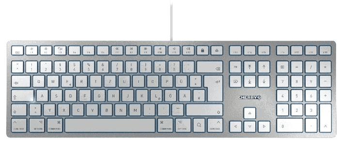 Cherry JK-1610DE-1 Teclado Gaming, USB, Idioma Alemán QWERTZ, Color Plata Cherry JK-1610DE-1 Teclado Gaming, USB, Idioma Alemán QWERTZ, Color Plata