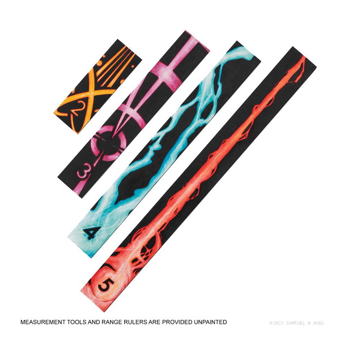 Atomic Mass Games CA11 Marvel Crisis Protocol: Movement and Range Tools Pack - Accesorio para Juego de Miniaturas (Español, Alemán, Inglés, Francés)