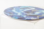 DKD Home Decor Salvamanteles de Dolomita Terrazo Multicolor y Azul, 48 Piezas