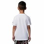 Camiseta de Manga Corta Niño Jordan Jdb Mj Brand Photo Ss Crew Blanco