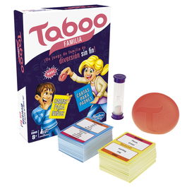 Hasbro Juego Tabú Familia E4941, Juego de Mesa de Palabras para Niños y Adultos, Español