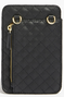 Guess, Poliuretano, Bolsa de tela, Teléfono de bolsillo, Negro, PW1510P2301, Para mujeres, 16,5 x 3 x 11 cm