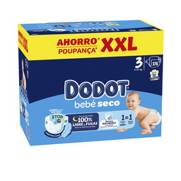 Dodot Etapas Pañales Talla 3 (6-10 kg) XXL x176 uds Protección Noche