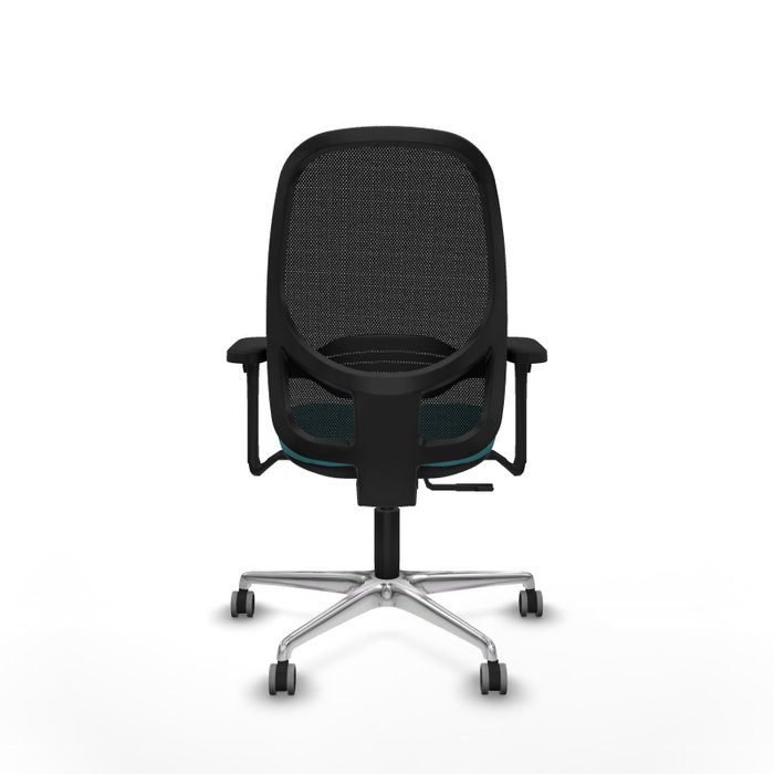 PIQUERAS Y CRESPO Silla de oficina Cilanco con mecanismo Sincro, Turquesa y Negro
