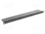 Lanberg Patch Panel 24 puertos 0.5U 19 pulgadas Cat.5e FTP blindado negro
