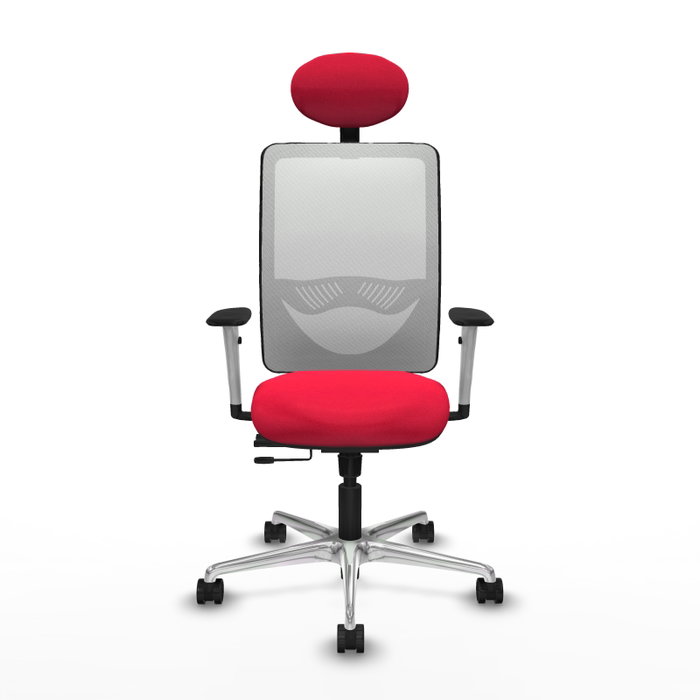 PIQUERAS Y CRESPO Silla de Oficina Zulema con Mecanismo Sincro/Traslack Rojo y Blanco PIQUERAS Y CRESPO Silla de Oficina Zulema con Mecanismo Sincro/Traslack Rojo y Blanco