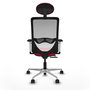 PIQUERAS Y CRESPO Silla de Oficina Zulema con Mecanismo Sincro/Traslack Rojo y Blanco