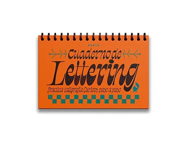 Rubio Cuaderno de Lettering Curioos con Tapa Dura y Papel de 120 gr