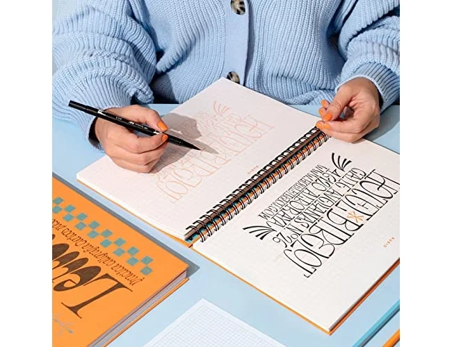 Rubio Cuaderno de Lettering Curioos con Tapa Dura y Papel de 120 gr