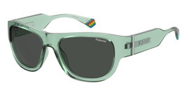 Polaroid PLD-6197-S-MC-1ED Gafas de sol Unisex con cristal gris y detalles verdes