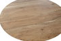 DKD Home Decor Mesa Redonda de Comedor de Acacia y Metal