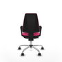 PIQUERAS Y CRESPO Silla de oficina Elche Rosa con Brazos Fijos