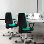 PIQUERAS Y CRESPO Silla de oficina Elche Rosa con Brazos Fijos
