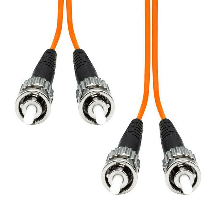 ProXtend Cable Patch de Fibra Óptica Dúplex Multimodo OM1 ST-ST UPC con Cubierta LSZH, 10 Metros