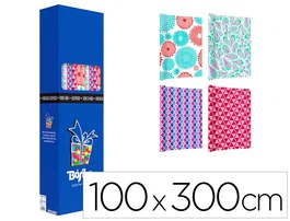 Basika Papel de regalo Todo Año modelos surtidos 1 m x 3 m