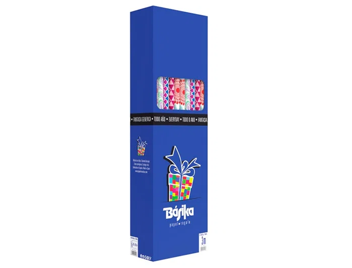 Basika Papel de regalo Todo Año modelos surtidos 1 m x 3 m Basika Papel de regalo Todo Año modelos surtidos 1 m x 3 m
