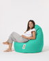 Atelier Del Sofa Drop L Puf de Jardín Exterior Impermeable, Color Turquesa, Máxima Comodidad y Estilo para tu Espacio Exterior