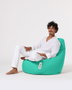 Atelier Del Sofa Drop L Puf de Jardín Exterior Impermeable, Color Turquesa, Máxima Comodidad y Estilo para tu Espacio Exterior