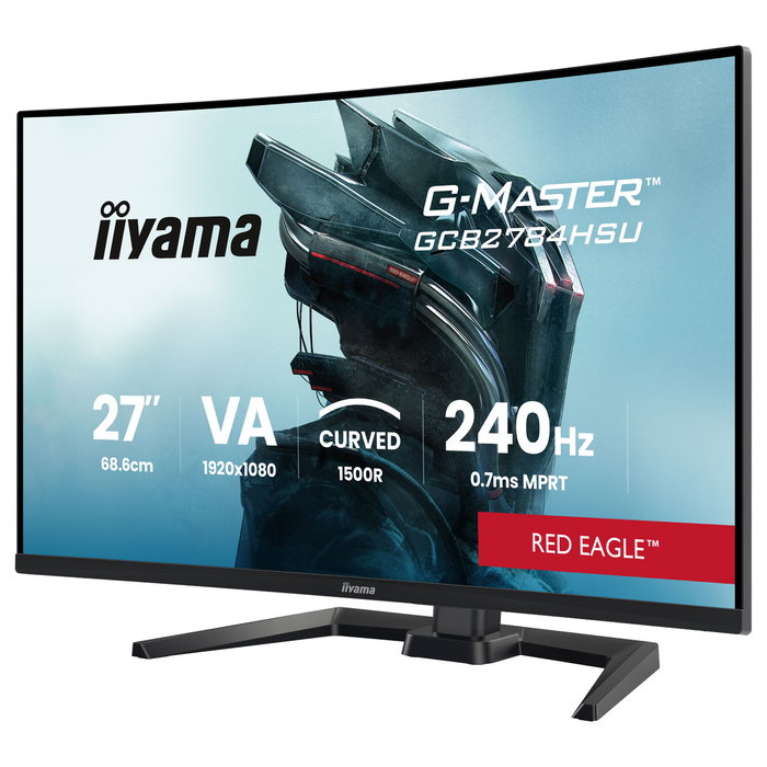 iiyama G-Master GCB2784HSU-B1 27" FHD VA Curvo 240Hz FreeSync Premium HDR10 Altavoces Negro