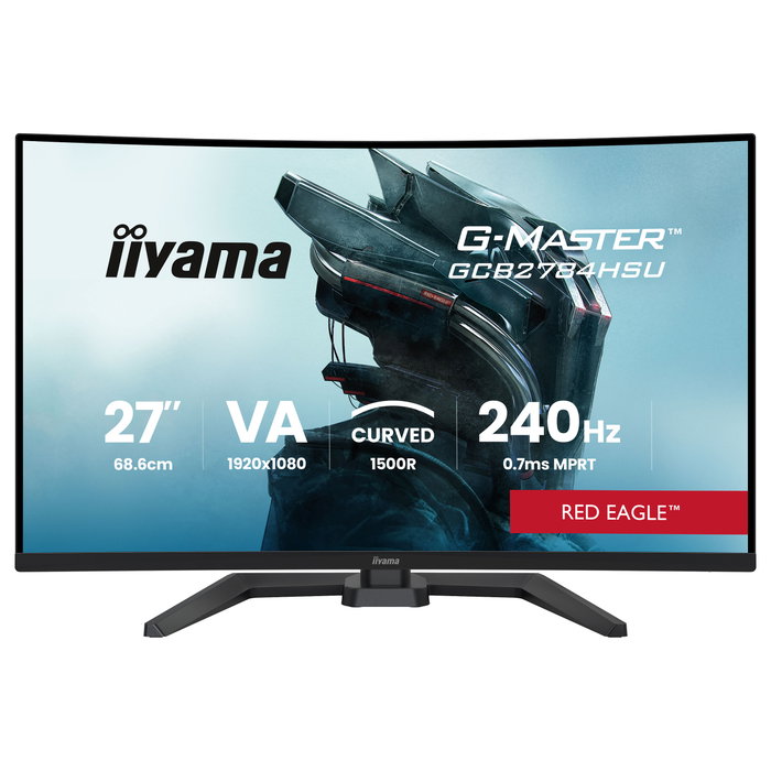 iiyama G-Master GCB2784HSU-B1 27" FHD VA Curvo 240Hz FreeSync Premium HDR10 Altavoces Negro