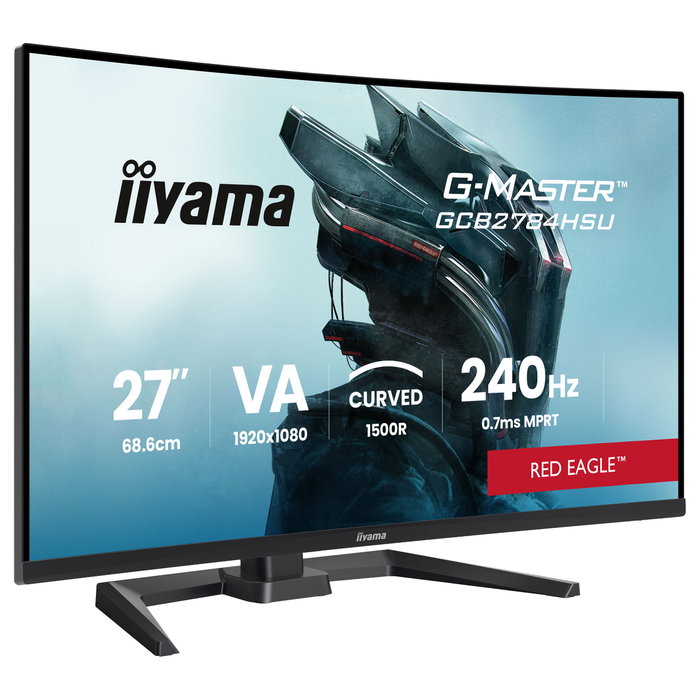 iiyama G-Master GCB2784HSU-B1 27" FHD VA Curvo 240Hz FreeSync Premium HDR10 Altavoces Negro
