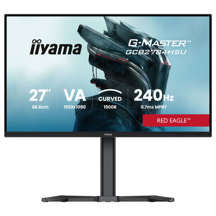 iiyama G-Master GCB2784HSU-B1 27" FHD VA Curvo 240Hz FreeSync Premium HDR10 Altavoces Negro