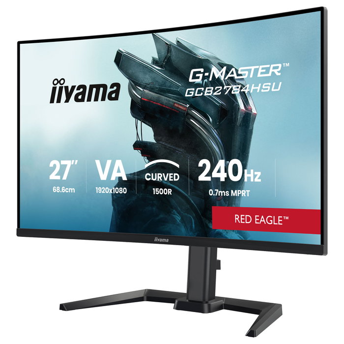 iiyama G-Master GCB2784HSU-B1 27" FHD VA Curvo 240Hz FreeSync Premium HDR10 Altavoces Negro