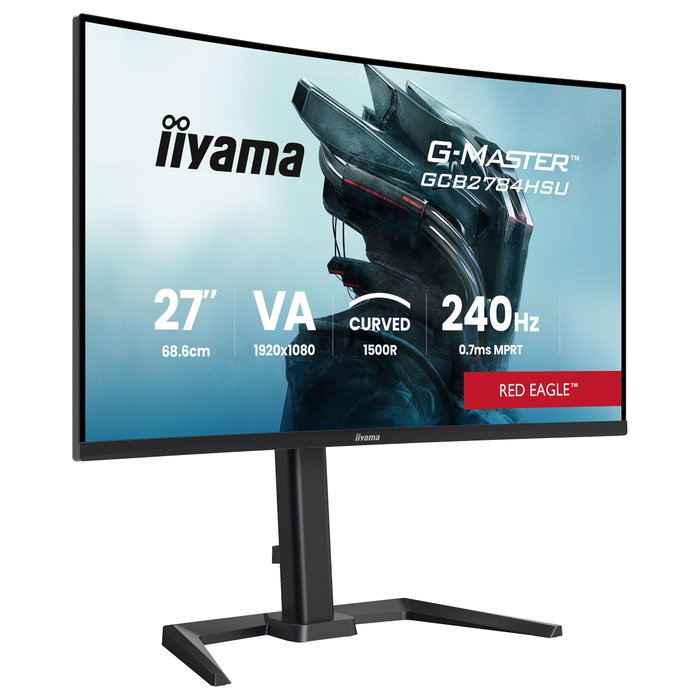 iiyama G-Master GCB2784HSU-B1 27" FHD VA Curvo 240Hz FreeSync Premium HDR10 Altavoces Negro