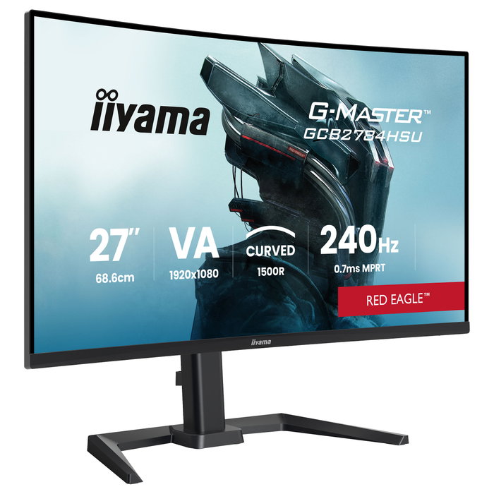 iiyama G-Master GCB2784HSU-B1 27" FHD VA Curvo 240Hz FreeSync Premium HDR10 Altavoces Negro