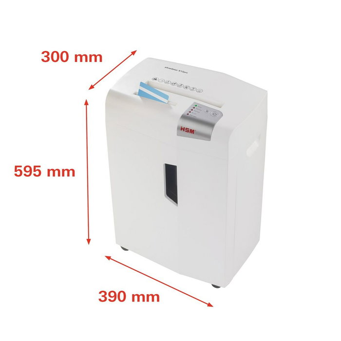 HSM Shredstar X12pro P-5 Trituradora de documentos blanca