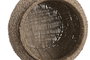 DKD Home Decor Set de 2 Maceteros de Seagrass y Metal Natural