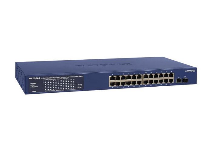 Netgear GS728TPPv2 Switch Gestionado Inteligente, 24 Puertos Gigabit Ethernet PoE+ 380W
